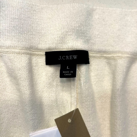 J Crew Cotton Cashmere Joggers - Cream - Picture 4 of 5